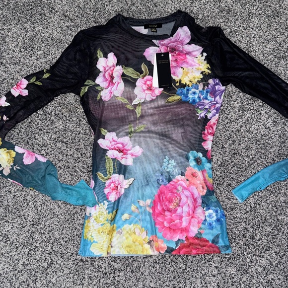 AFRM Multicolor Floral Long Sleeve Top - Picture 2 of 3